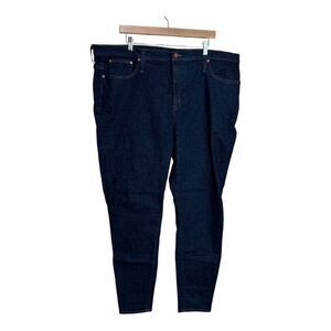J. Crew Womens 37‎ 9" High Rise Toothpick Jeans Classic Rinse Medium Wash Blue